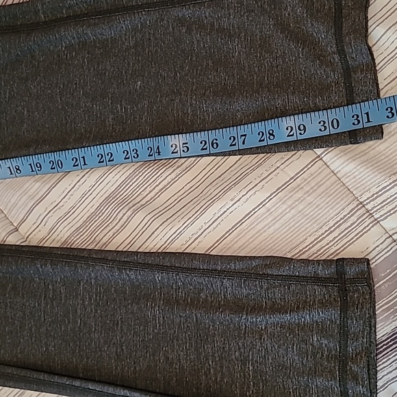 Lululemon Heathered Gray Black Band Lightweight Full Length Pants Wmns 6 Yoga - Picture 12 of 13
